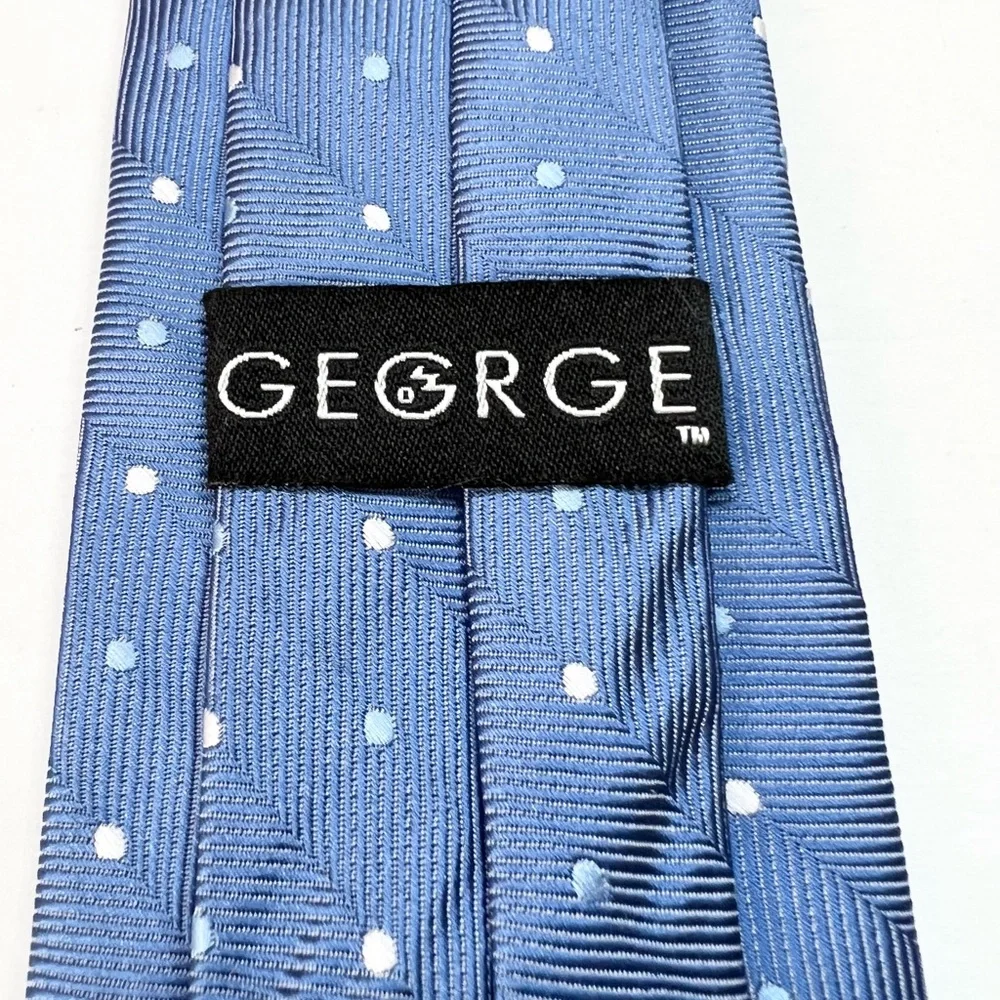 Blue Kids Clip On Tie GEORGE BRAND Polyester